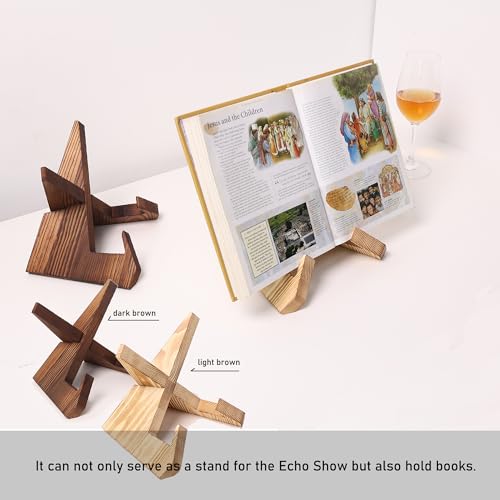 Wooden Tablet Stand for Show 15 & 21 | Cookbook Holder Display
