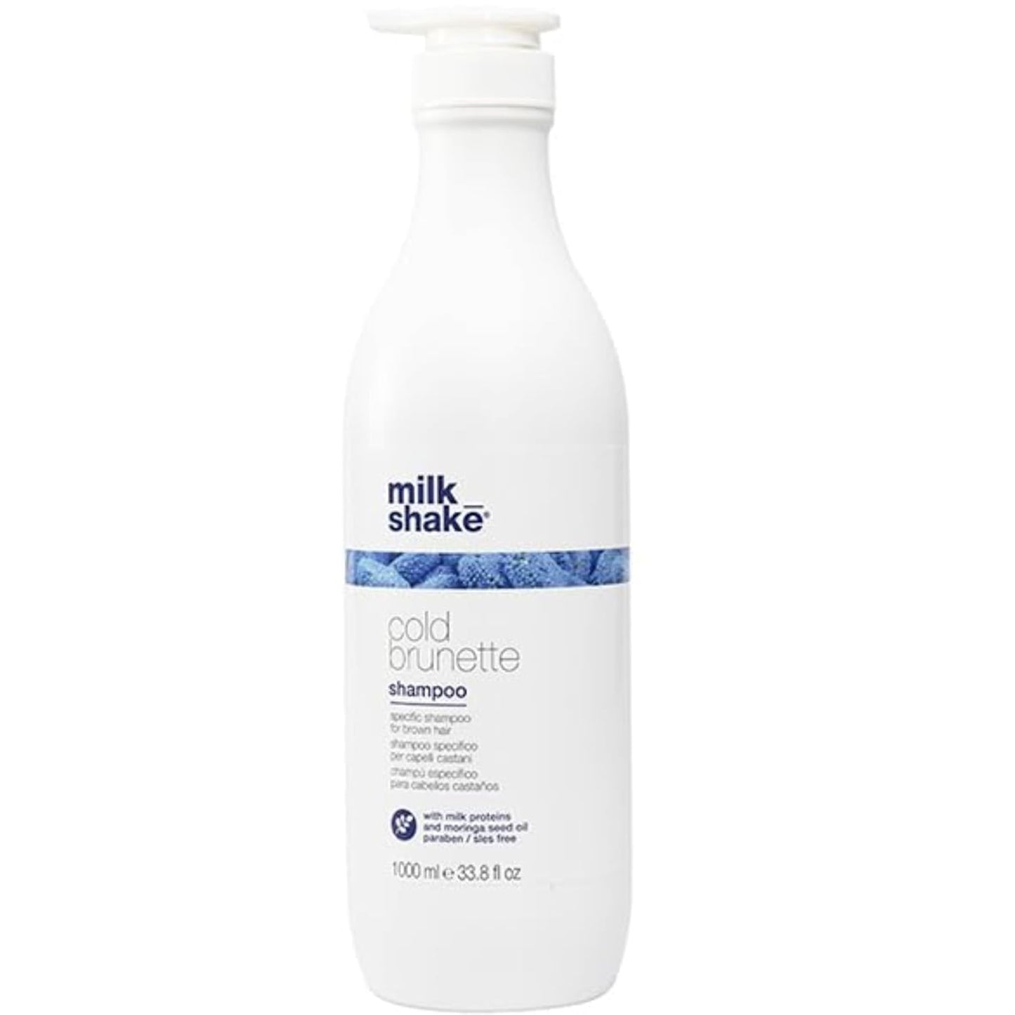 Cold Brunette Shampoo - Toning Shampoo with Blue Pigment to Neutralize Orange & Red Tones | SLS/SLES-Free, Strengthens Hair