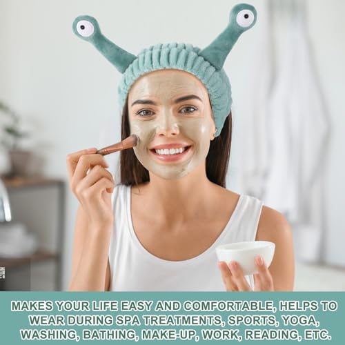 Molain Flannel Skincare Headband for Washing Face - 10 Pack, Multicolor