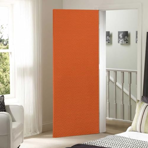 Orange Holiday Door Cover - 32x79 Inch Stretch Fabric Backdrop