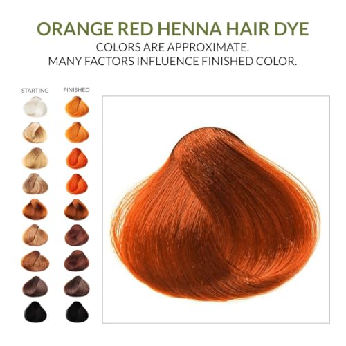 The Henna Guys Natural Red & Orange Henna Hair and Beard Dye - 100g
