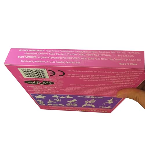 Glitter Tattoo Kit - Things with Wings, Hypoallergenic & Safe