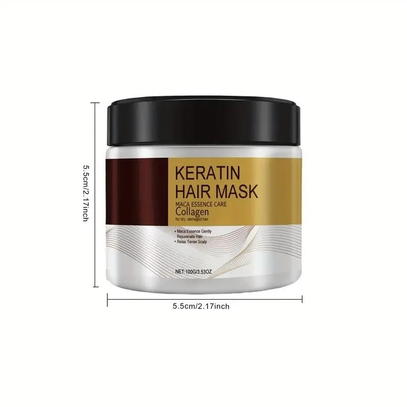 Voltafas Keratin Hair Mask with Collagen & Maca Essence - 3.53 oz