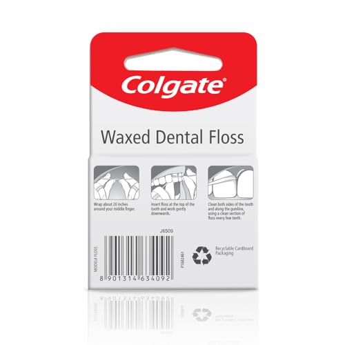 Colgate Total Waxed Dental Floss - 50m Pack of 6