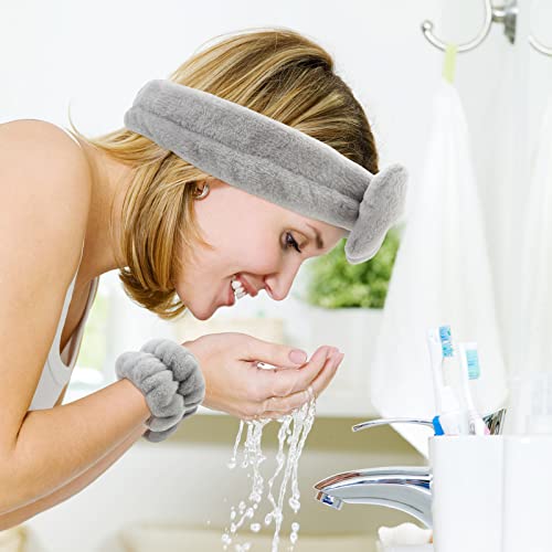 WHAVEL 6-Piece Spa Headband & Wristbands Set for Skincare