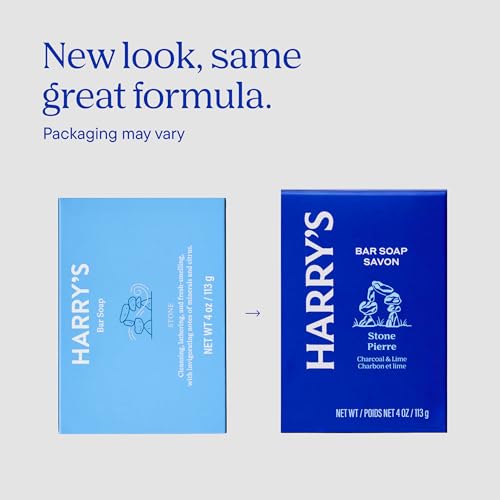 Harry's Stone Scent Bar Soap for Men - 4 oz (Pack of 6)