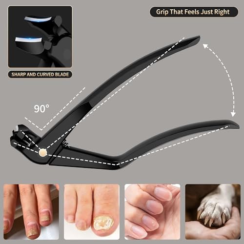 Long Handle Toenail Clippers for Thick Nails - Elderly & Seniors Foot Care