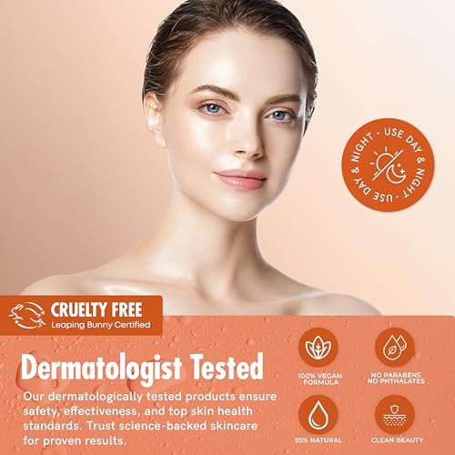Fleur De Peau Vitamin C & Collagen Serum for Face – Anti-Aging & Brightening, Korean Skin Care, 95% Natural