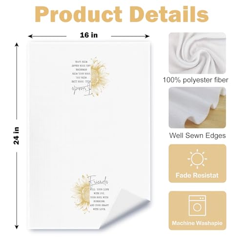 Eco-Friendly Kitchen Towels for Best Friends - 16x24in