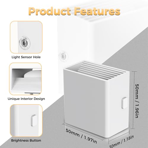Adjustable Wall Night Light with Dusk to Dawn Sensor | 2 Pack