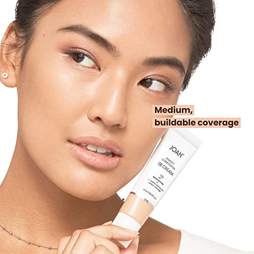 JOAH Beauty Perfect Complexion BB Cream - 1 Ounce (Pack of 2) with Hyaluronic Acid & Niacinamide