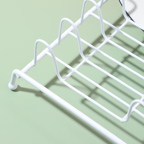 Vertical Metal Dish Drying Rack for Kitchen Cabinet Storage