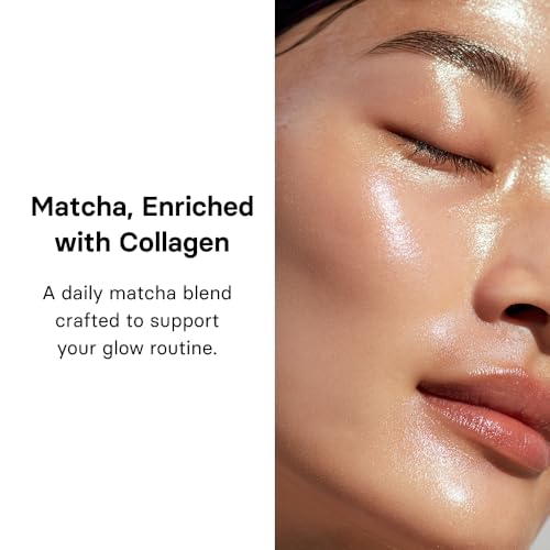 Osulloc Collagen Matcha Drink Mix - Strawberry & Peach Flavor, 10 Count