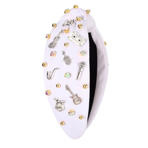 Concert Headband for Women - Jeweled Music Instrument Design