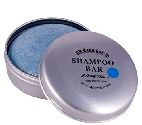 D.R. Harris Ocean Volumizing Shampoo Bar with Travel Tin, 50g