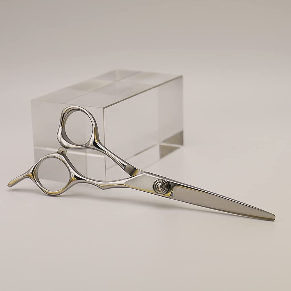 AOLANDUO 5.5-Inch Professional Hair Shears – Japanese VG10 Steel, True Convex Edge, Semi-Offset Handle, CNC Pivot – Precision Scissors for Detailing, Layering & Edging