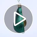 Old World Christmas Handcrafted Avocado Glass Ornament