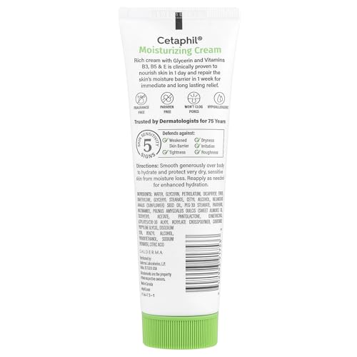 Cetaphil Moisturizing Cream - Fragrance Free, 3 oz Hypoallergenic
