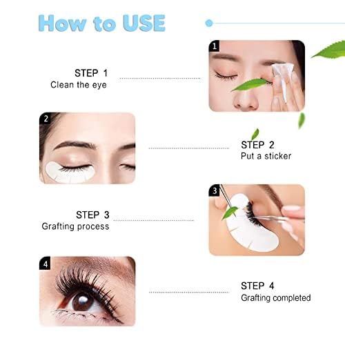 C. ARTIST 100 Pairs V-Shaped Eyelash Extension Under Eye Gel Pads Kit with Collagen & Aloe Vera, Professional Lash Supplies