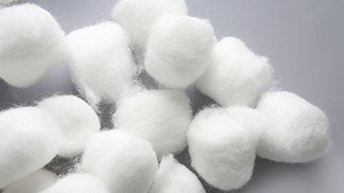 Perfectware 100% Cotton Balls, Medium Size, 500 Count Hypoallergenic Pack