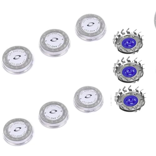 HQ56 Replacement Shaver Heads for Philips Norelco - 6 Pack with Brush
