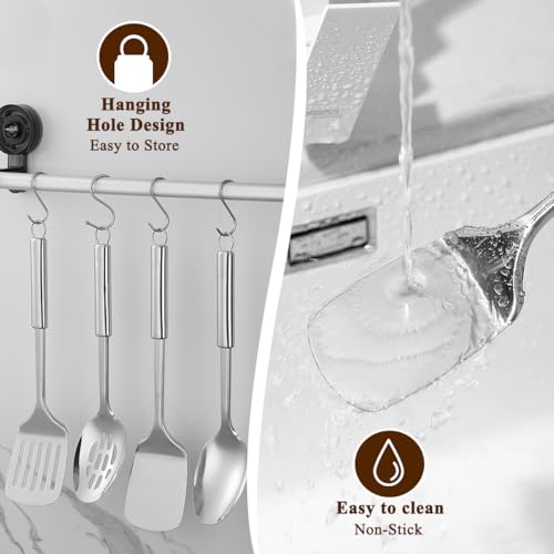 Homquen 4-Piece Stainless Steel Kitchen Utensils Set