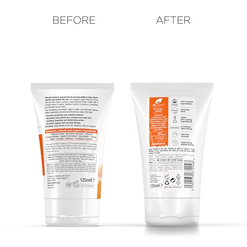 Dr Organic Manuka Honey Foot Cream - Moisturizing & Repairing 125ml