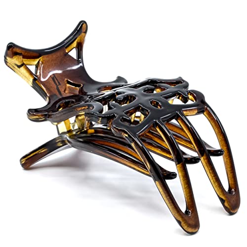 Camila Paris 3" French Flat Claw Clips - Tortoise Shell & Black 2-Pack