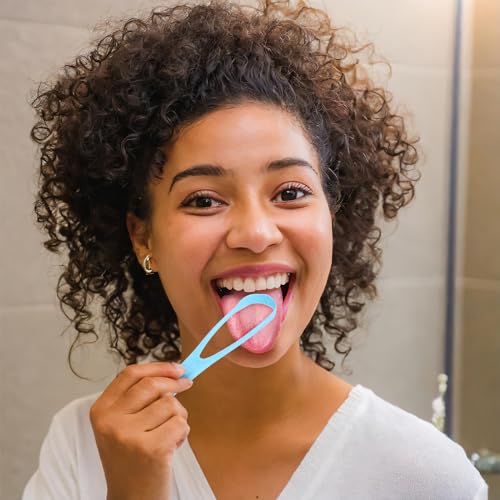 Natural Fiber Tongue Scraper - BPA Free, 3 Pack for Oral Care
