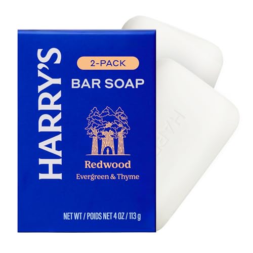 Harry's Redwood Scent Bar Soap for Men - 4 oz, 2 Pack