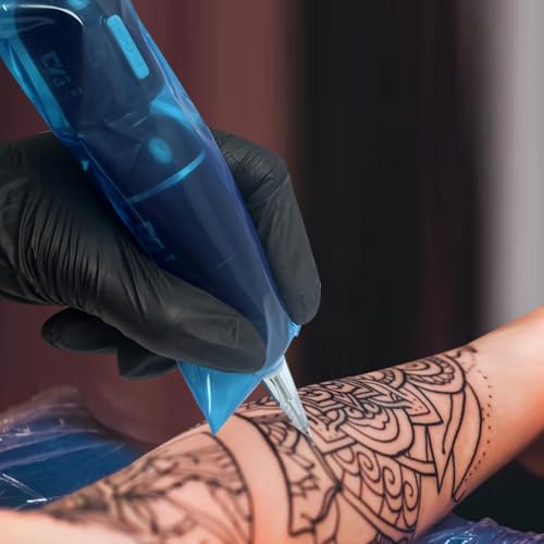 EH Tattoo Self-Sealing Pen Machine Covers - 100 Pack, 0.4 Mil Thick PE