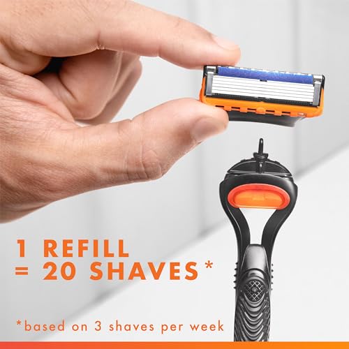 Gillette Fusion5 Razor for Men, Handle + 1 Razor Blade Refill