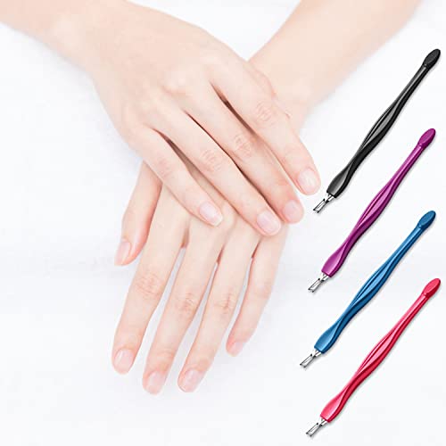 Cuticle Pusher & Trimmer 12Pcs V-Shaped Nails Tool Set for Manicure & Pedicure