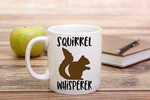 Squirrel Whisperer Coffee Mug - 11oz Ceramic Funny Gift