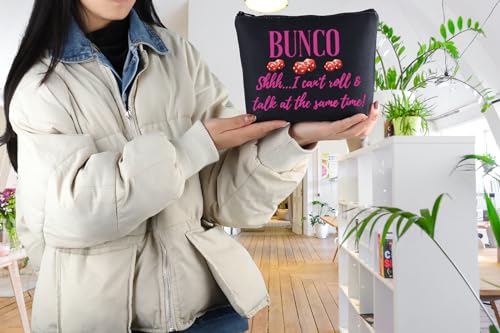 JNIAP Bunco Shhh Bag - Funny Cosmetic Bag for Bunco Gifts