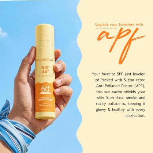 Aqualogica Glow+ Dewy Face Sunscreen SPF 50+ PA+++ with Vitamin C, 50g