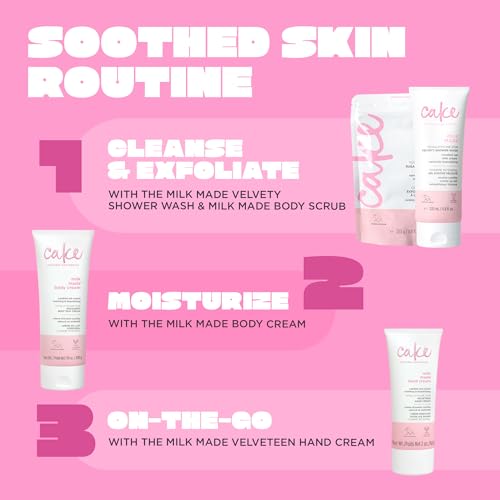 Vegan Body Sugar Scrub with Shea Butter & Oat Milk - Gentle Exfoliating Shower Wash