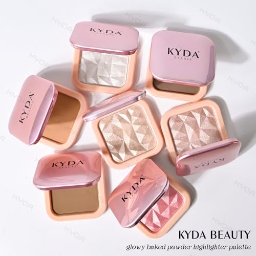 KYDA Face Sculpting Contour Palette, Smooth Matte Contour Pressed Powder, Ultra-fine Lightweight, Easy to Blend, Multiuse Baked Contour Makeup-TAUPE