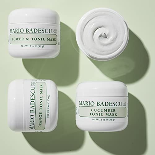 Mario Badescu Strawberry Tonic Mask - Refreshing Clay Mask for Dull Skin, 2 Oz