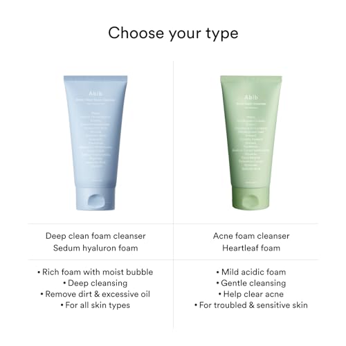 Abib Hyaluronic Acid Deep Clean Foam Cleanser for Acne & Hydration 150ml