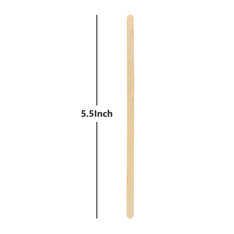 KTOJOY 5.5inch Wooden Coffee Stirrers, 1000 Count Disposable Stir Sticks for Coffee & Cocktails, Wooden Beverage Mixer with Smooth Ends, Swizzle Drink Sticks