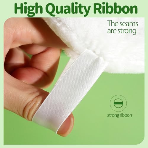Teenitor 6pcs Large Velour Powder Puffs - 4.13 Inch Body Powder Applicators