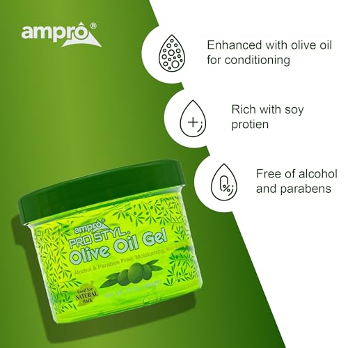 AmPro Pro Styl Protein Styling Gel - Olive Oil, 10 oz