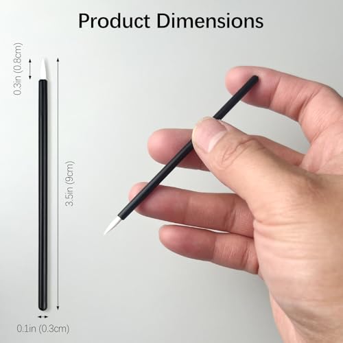 100 Disposable Eyeliner Brushes - Soft Fiber Makeup Applicators