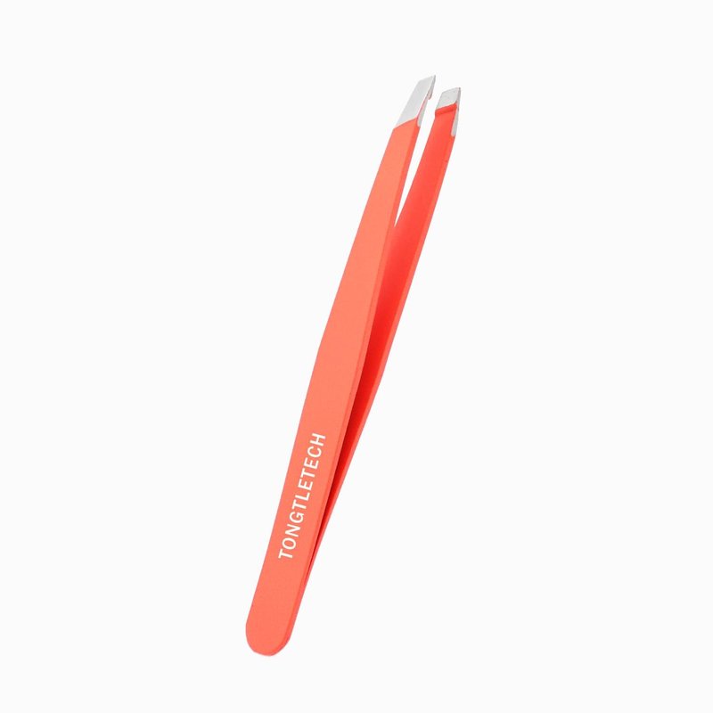 Eyebrow Hair Removal Tweezers-Professional Stainless Steel Slant Tweezers for Eyebrows-Great Precision for Facial Hair Remover Better closure(Orange)