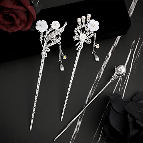 Waydress Tradition Chinese Hair Stick Set - Japanese Hair Pins for Women