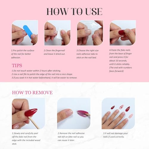 D-387-8 S: 10pcs Flower Leopard French Tip Press On Nails – Short Square Acrylic