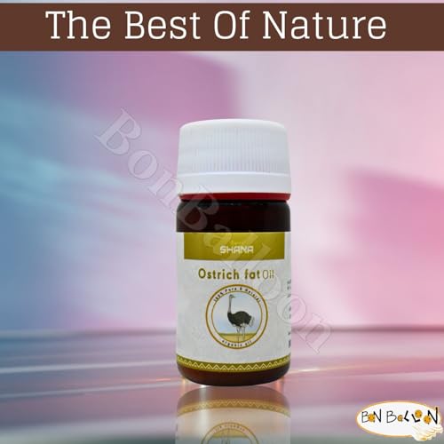Pure Ostrich Oil for Skin Hair & Body - 30ml Cold Pressed Non-GMO Halal