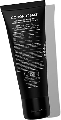 BURST Charcoal Whitening Toothpaste for Sensitive Teeth - 4.7oz