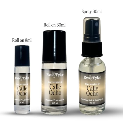 EvaTyler Calle Ocho Perfume Roll-On Oil 8ml | Long-Lasting Men's Fragrance, USA Made, Travel Size